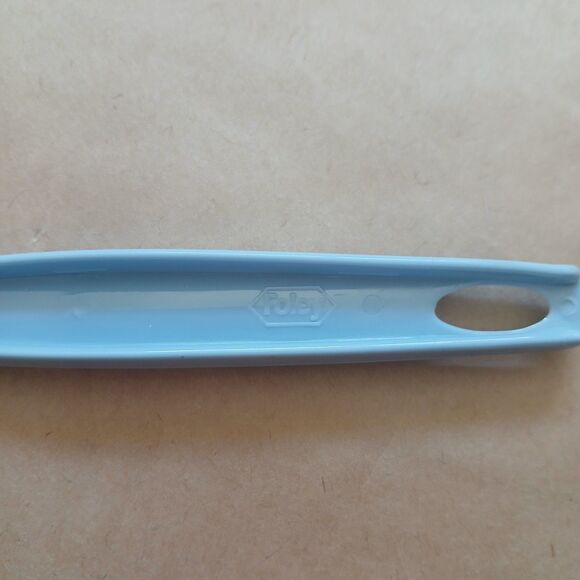 Vintage Foley Slate Blue Nylon Spatula 5 Slot Wide Blade - Picture 5 of 5
